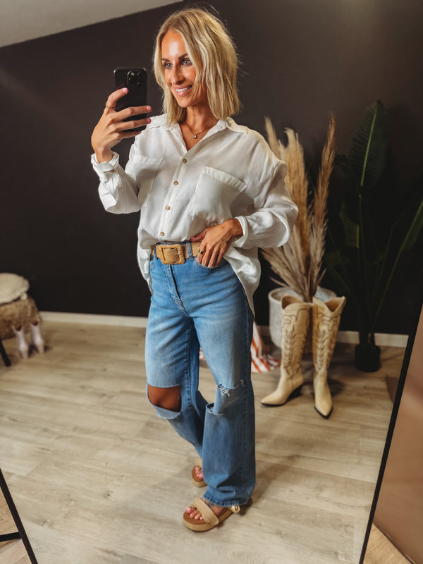 The Classic White Button Up