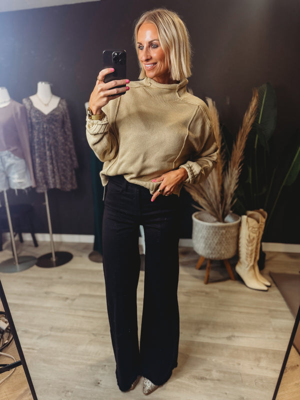 Maeve Reverse Seam Sweater [ 2 colors ]