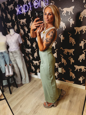 Sylvia Ribbed Tube Top Dress