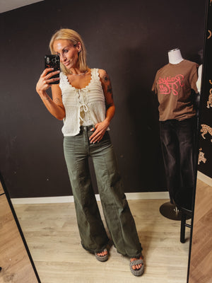 Isla Crochet Double Tie Tank