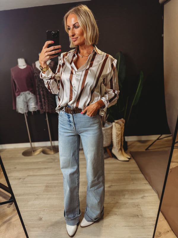 Irma Striped Button Down