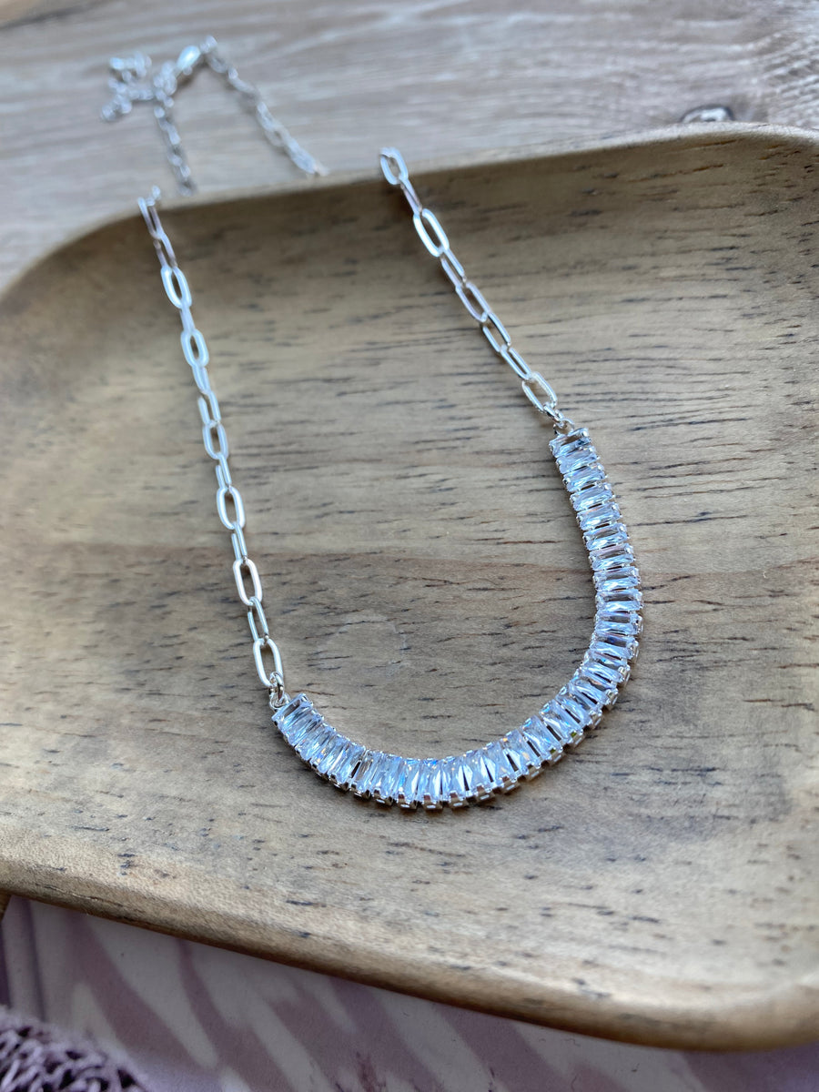 Baguette Chainlink Necklace