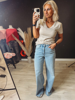 The Zoey Basic V Neck Tee [ 3 Colors ]