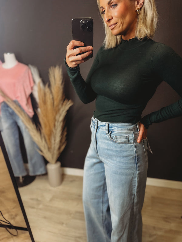 The Mari Mock Neck Top [ 2 colors ]