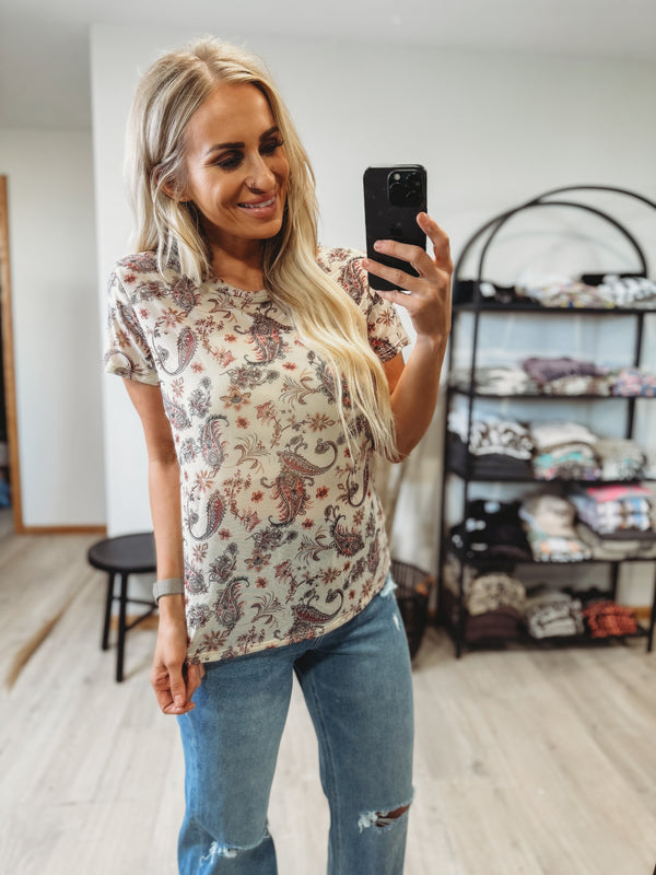 Daizee Paisley Top