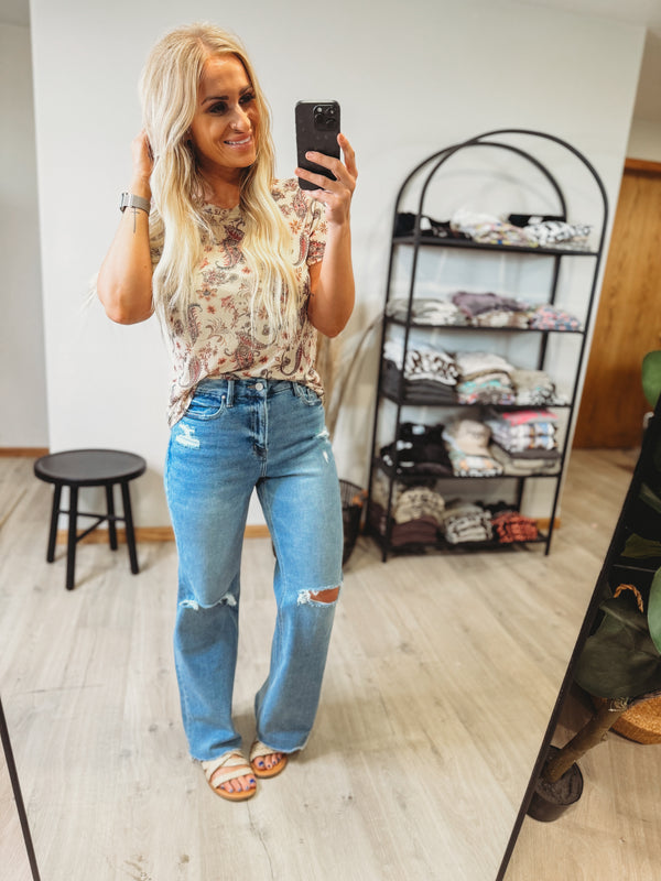 Daizee Paisley Top