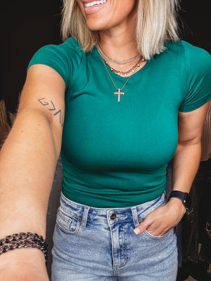 Waverly Short Sleeve Top In Raspberry