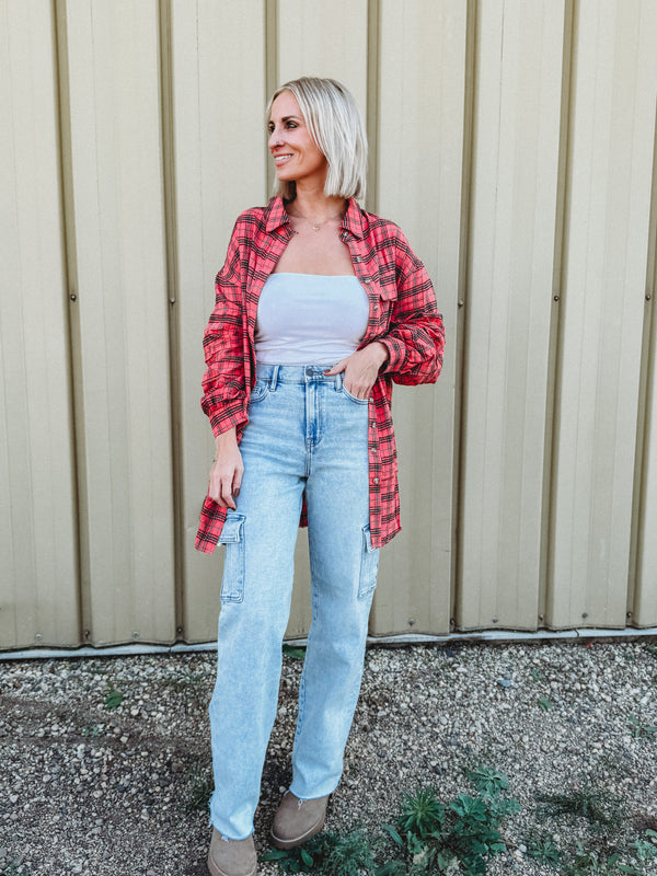 Lelia Plaid Button Down