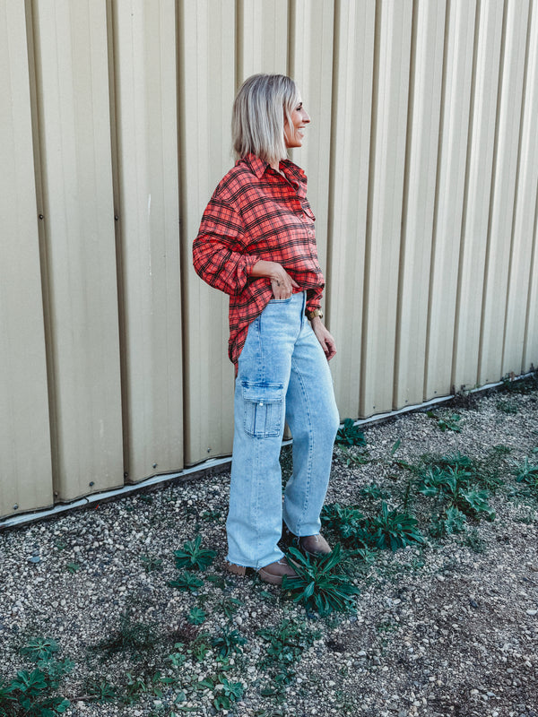 Lelia Plaid Button Down