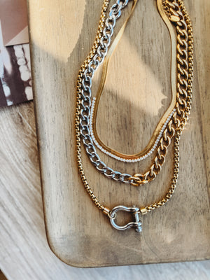 The Combo Chain Clevis Necklace