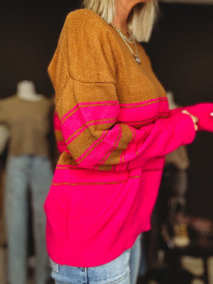 Kate Striped Sweater [ size large ]