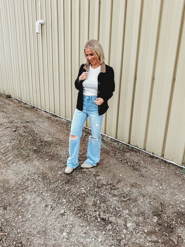 Mia Ribbed Long Sleeve Top