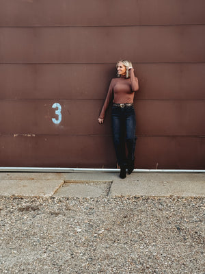 Joia Mock Neck Long Sleeve Top