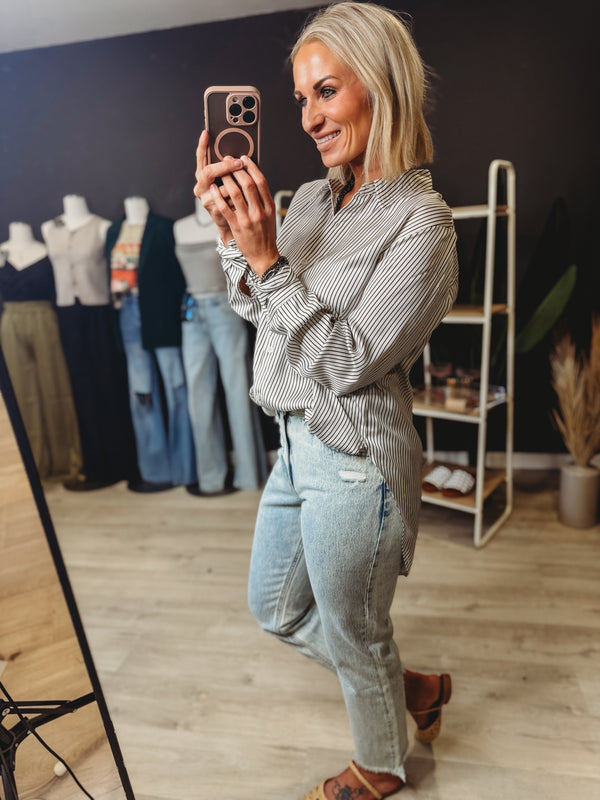 The Chaney High Rise Acid Wash Denim