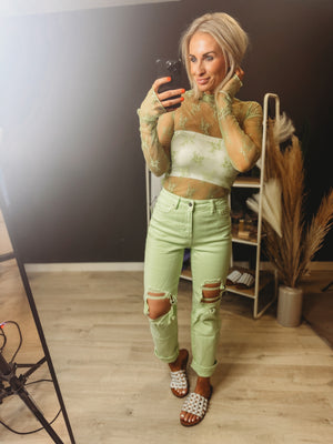 The Lilly Mesh Long Sleeve [ multiple colors ]