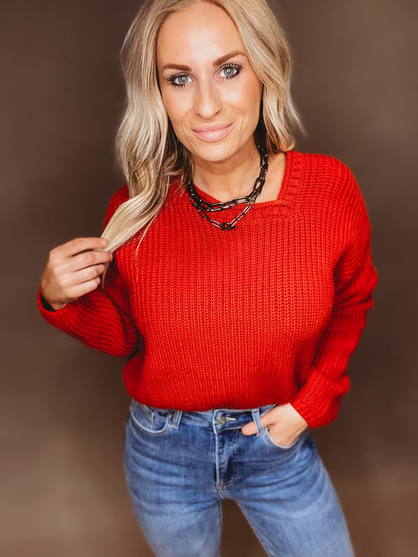 Ellie Sweater [ Red ]