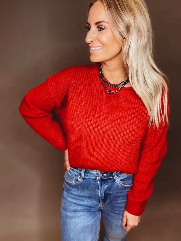 Ellie Sweater [ Red ]