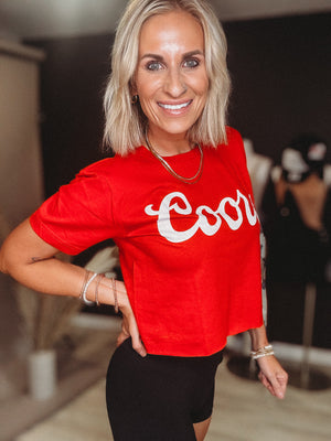 Coors Crop Top [ Red ]