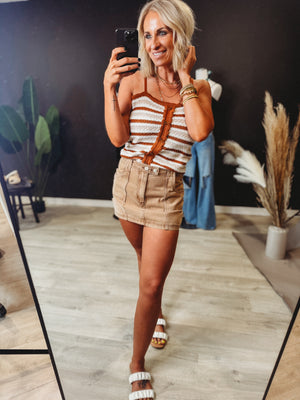 Cotty Striped Sweater Tank