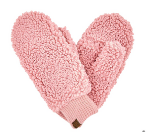 Sherpa Warm & Cozy Mittens [ 4 colors ]