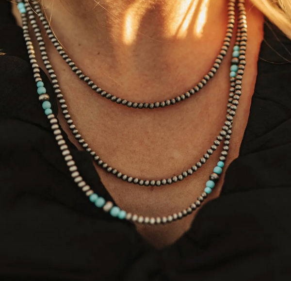 Angelica Navajo Pearl Layered Necklace