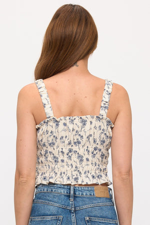 Alyssa Floral Square Neck Tank - The Rack Boutique ⚡️