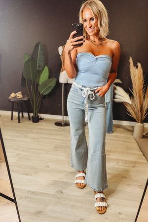 Ana Flare Cropped Denim - The Rack Boutique ⚡️
