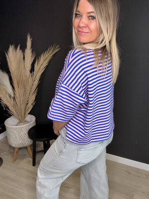 Aubra Striped Cropped Top - The Rack Boutique ⚡️