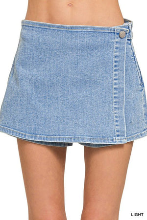 Audra Wrap Denim Skirt - The Rack Boutique ⚡️
