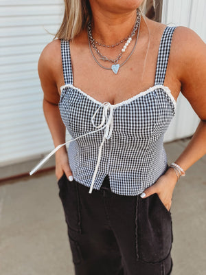 Belen Babydoll Tie Top - The Rack Boutique ⚡️