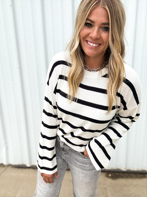Bex Stripe Lightweight Sweater - The Rack Boutique ⚡️
