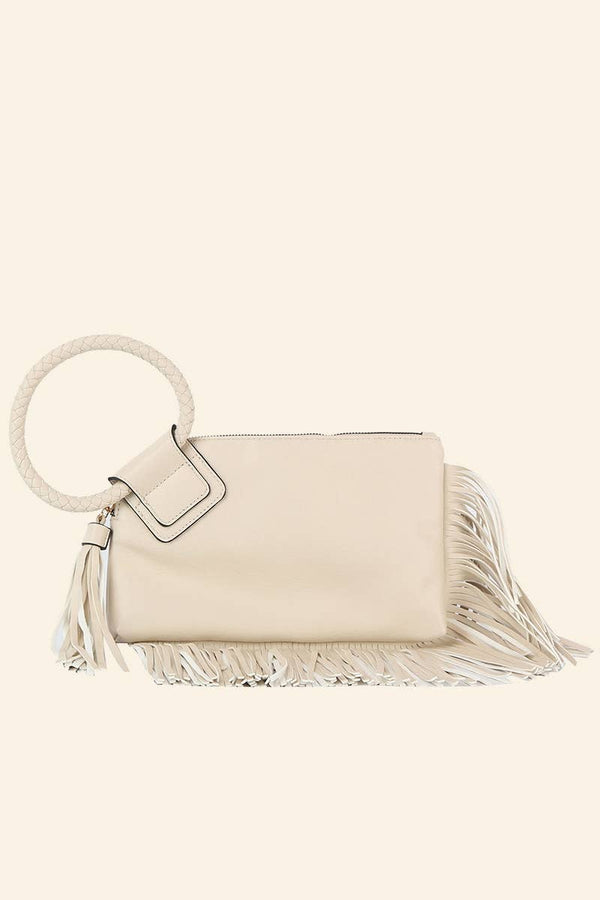Fringe Cuff Clutch Tassel Wristlet Clutch Bag