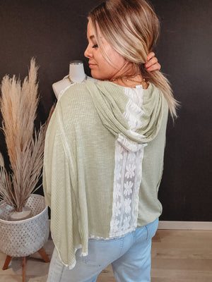 Billie Airy Hooded Lace Top - The Rack Boutique ⚡️