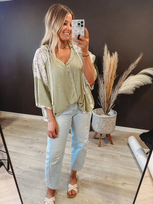 Billie Airy Hooded Lace Top - The Rack Boutique ⚡️