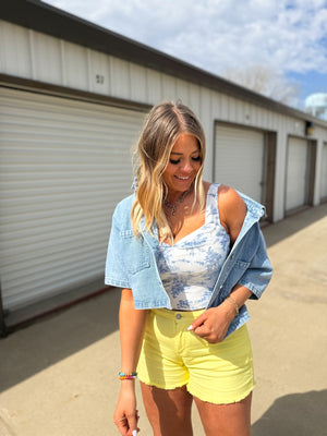 Blakely Floral Sweetheart Neck Tank Top - The Rack Boutique ⚡️
