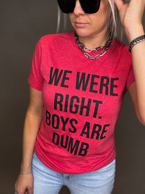 Boys Are Dumb Graphic Top - The Rack Boutique ⚡️