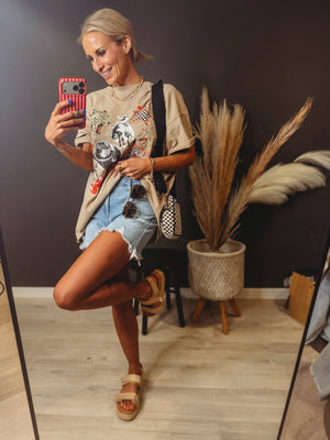 Bri Cello Jean Shorts - The Rack Boutique ⚡️