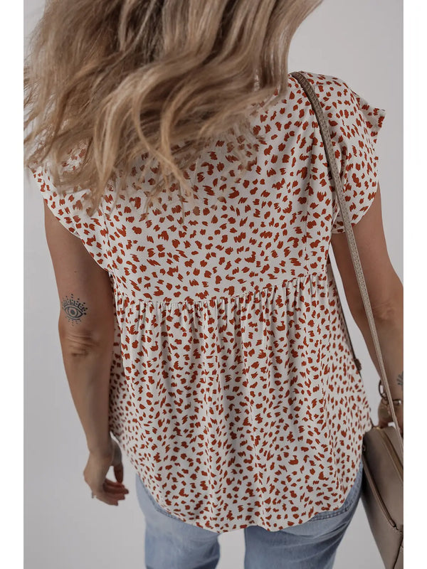 Aurora Embroidery Detail Tie Blouse