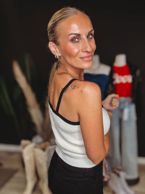 Callie Bow Sweater Tank - The Rack Boutique ⚡️