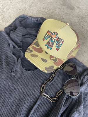 Camo Patch Trucker Hat [ 2 styles ] - The Rack Boutique ⚡️