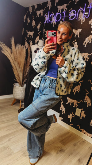 Cedar Oversized Wide Leg Drawstring Denim - The Rack Boutique ⚡️