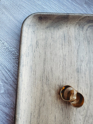 Classic Band Wide Ring [ Cigar ] - The Rack Boutique ⚡️