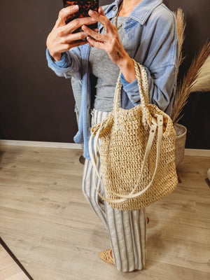 Collins Woven Tote Bag - The Rack Boutique ⚡️