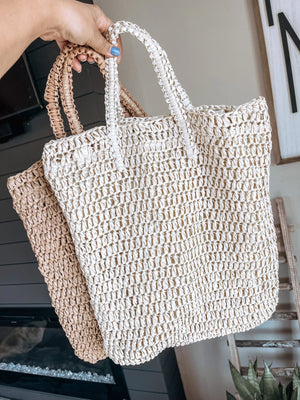 Collins Woven Tote Bag - The Rack Boutique ⚡️