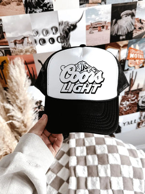 Coors Light Trucker Hat [ 2 colors ] - The Rack Boutique ⚡️