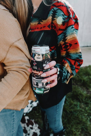 Cowboy Collage Tall Coozie 2 - Pack - The Rack Boutique ⚡️