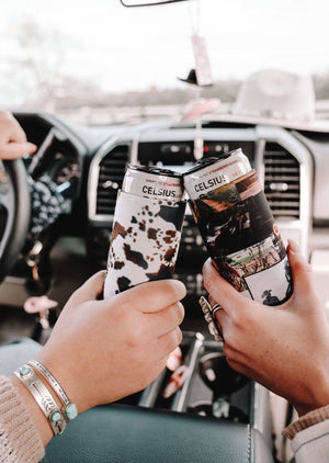 Cowboy Collage Tall Coozie 2 - Pack - The Rack Boutique ⚡️