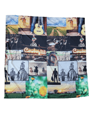 Cowboy Collage Wild Rags - The Rack Boutique ⚡️
