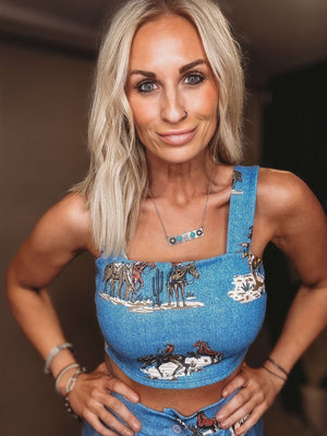 Cowboy Crazy Cowboy Tank Top - The Rack Boutique ⚡️