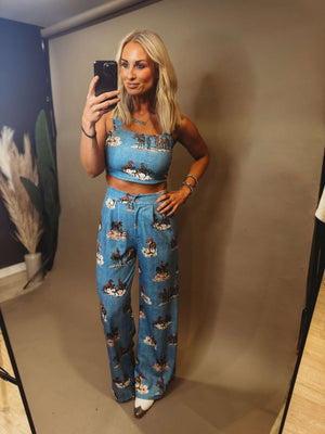 Cowboy Crazy Cowboy Tank Top - The Rack Boutique ⚡️